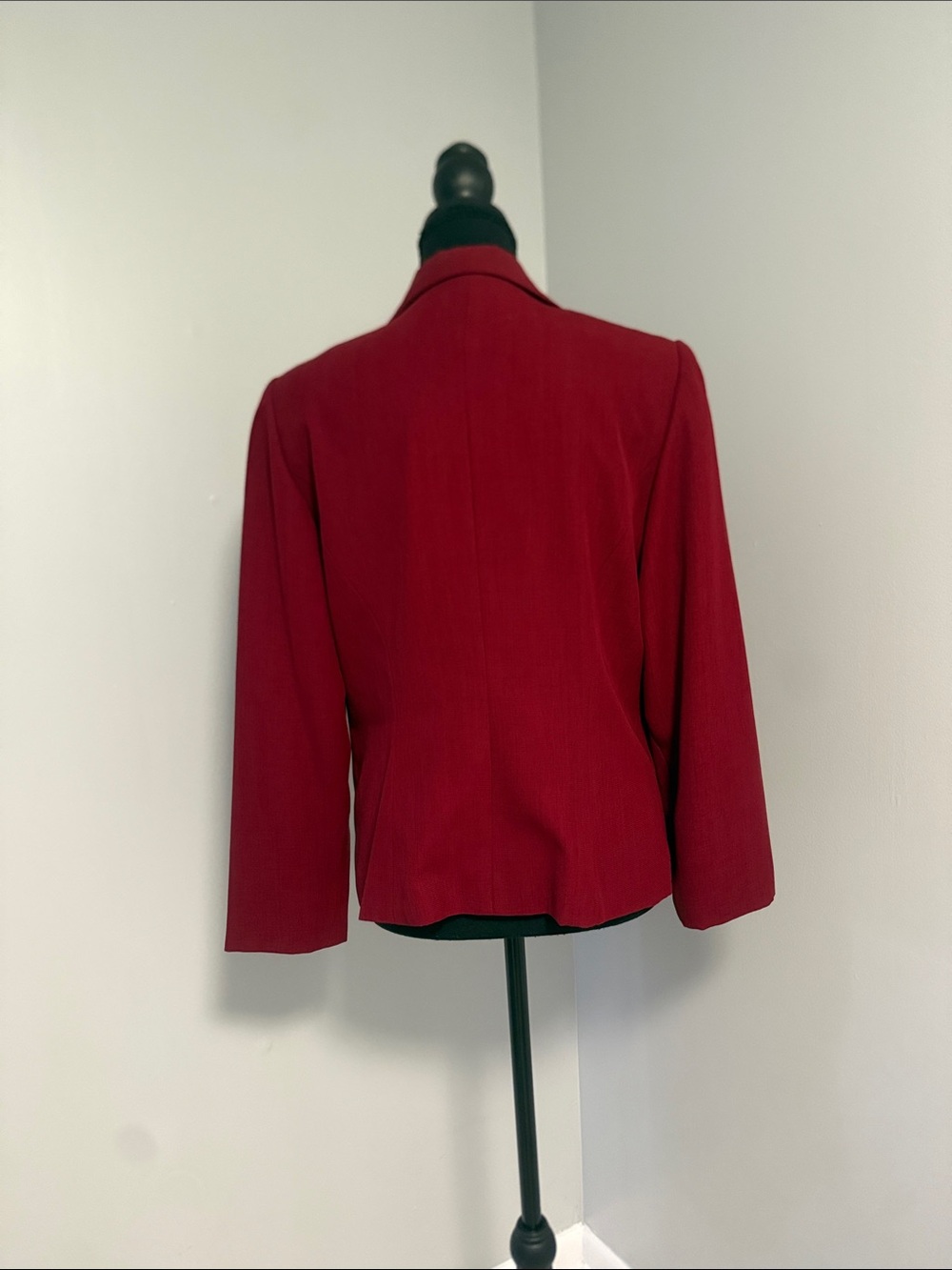 Talbots Deep Red Single-Button Blazer - Picture 3 of 3